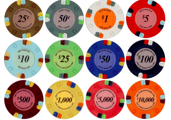 Lucky Casino 13.5 Gram Clay Poker Chips