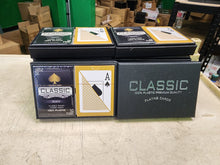 1 Dozen 12 Sets Black Gold Classic Ten 100% Plastic Playing Cards Poker Size Jumbo Index