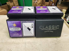1 Dozen 12 Sets Purple Gray Classic Ten 100% Plastic Playing Cards Poker Size Jumbo Index