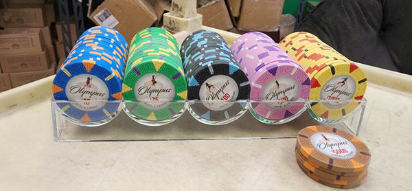 500 Olympus Pure Clay Poker Chips Bulk
