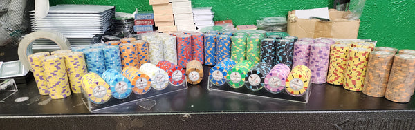 500 Olympus Pure Clay Poker Chips Bulk