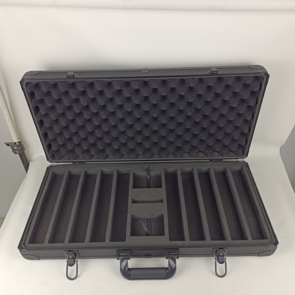 750 Empty Black Heavy Duty Aluminum Poker Case