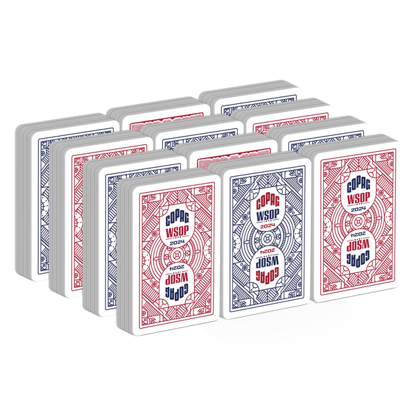 12 Decks Copag WSOP 2024 100% Plastic Playing Cards Bridge Size Jumbo Index
