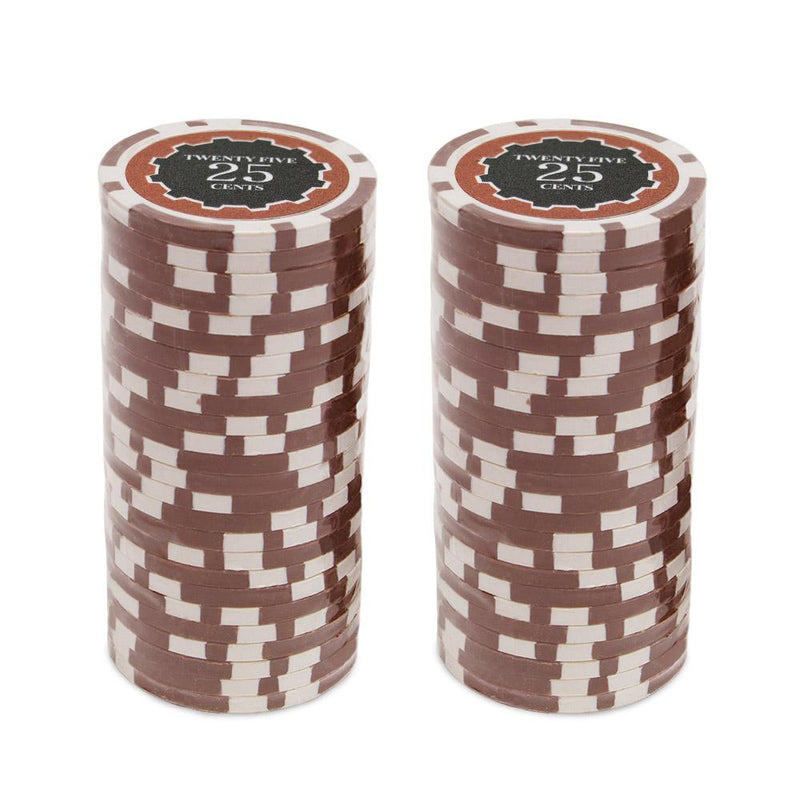 CLEARANCE $0.25 Twenty Five Cent Eclipse 14 Gram Poker Chips - 500 CHIPS
