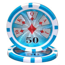 CLEARANCE $50 Fifty Dollar High Roller 14 Gram - 500 Poker Chips