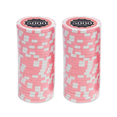 CLEARANCE $5000 Five Thousand Dollar Eclipse 14 Gram Poker Chips - 500 CHIPS