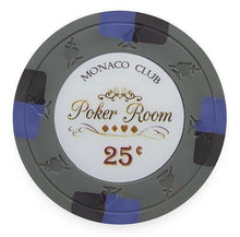 CLEARANCE $0.25 Cent Gray Monaco Club 13.5 Gram - 350 Poker Chips