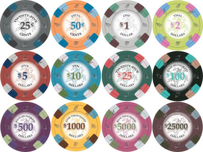 CLEARANCE $10 Ten Dollar Poker Knights 13.5 Gram 600 Poker Chips