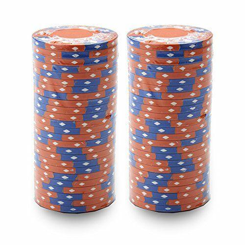 CLEARANCE Orange Ace King Suited 14 Gram - 250 Poker Chips