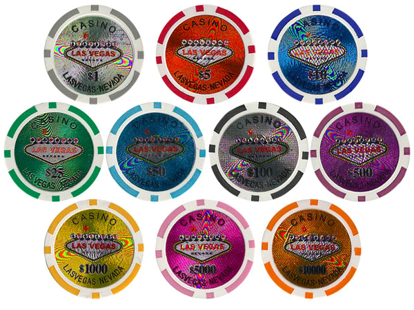 Las Vegas 14 Gram Clay Poker Chips
