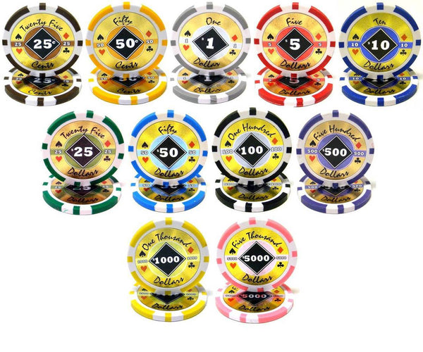 Black Diamond 14 Gram Clay Poker Chips