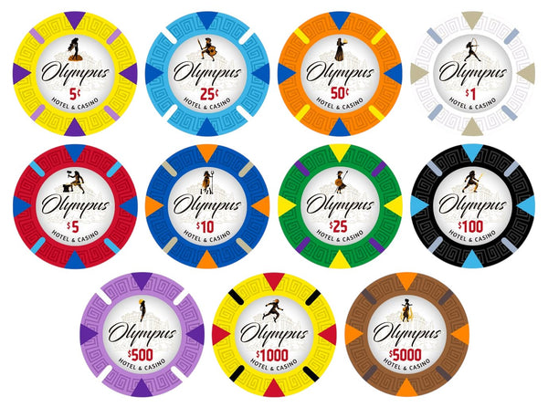 Olympus Pure Clay Poker Chips