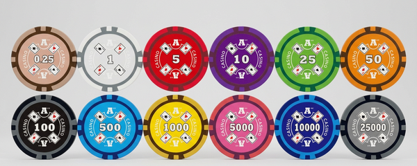 Ace Casino Smooth Tournament Edition 14 Gram Poker Chips