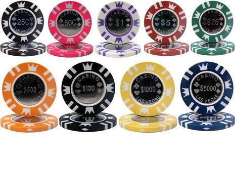 Coin Inlay 15 Gram Clay Poker Chips
