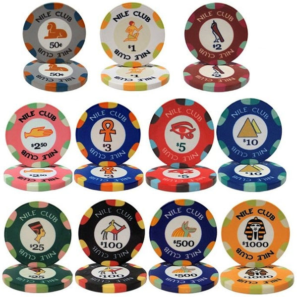 Nile Club 10 Gram Ceramic Poker Chips