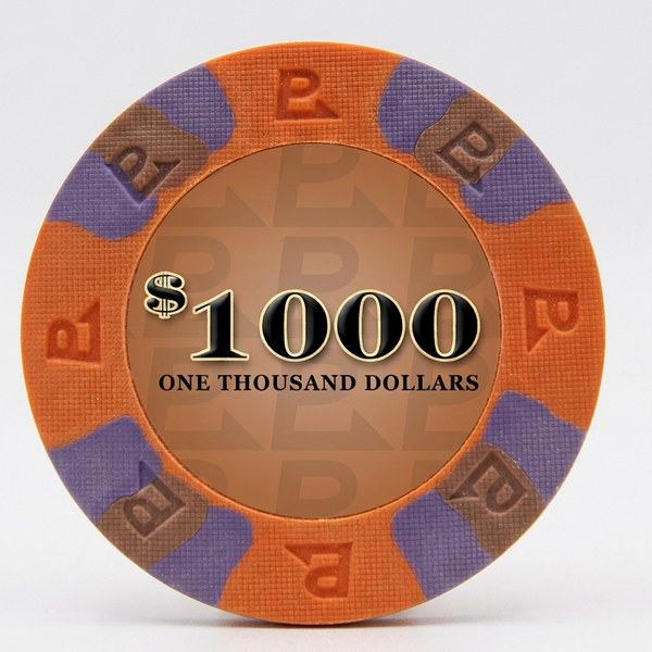 $1000 Orange Nexgen Remix Pro Clay Poker Chips