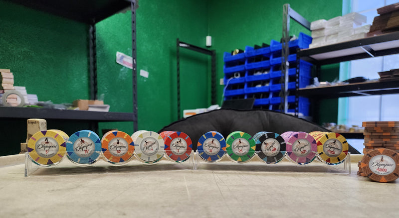 500 Olympus Pure Clay Poker Chips Bulk