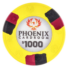 $1000 Phoenix Card Room Pure Clay Poker Chips