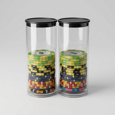 Tournament Poker Chip Tube - 10 Pack
