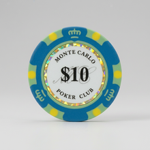 $10 Dollar Monte Carlo Smooth 14 Gram Poker Chips