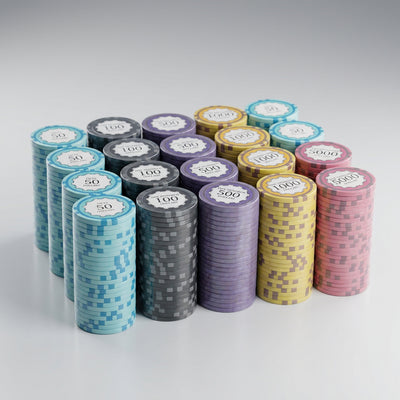 Tournament Play 500 Eclipse Smooth 14 Gram Poker Chips