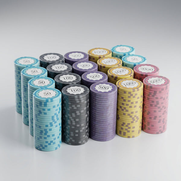 Tournament Play 500 Eclipse Smooth 14 Gram Poker Chips