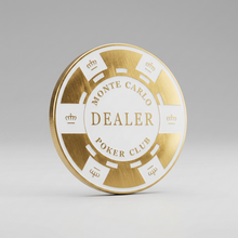 Monte Carlo Elegant Matching Poker Metal Dealer Button
