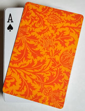 Orange Formal Design Stiff Cut Cards Bridge Narrow Size (3 PCS)