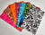 All Colors Bridge Narrow Size Formal Design Stiff Cut Cards (14 PCS)