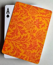 Orange Formal Design Stiff Cut Cards Poker Wide Size (3 PCS)