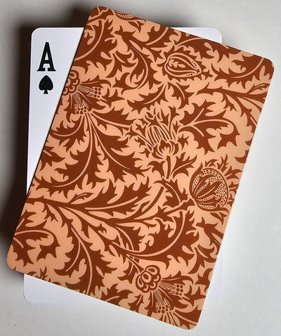 Mocha Formal Design Stiff Cut Cards Poker Wide Size (3 PCS)