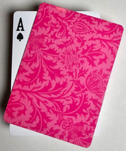 Pink Formal Design Stiff Cut Cards Poker Wide Size (3 PCS)