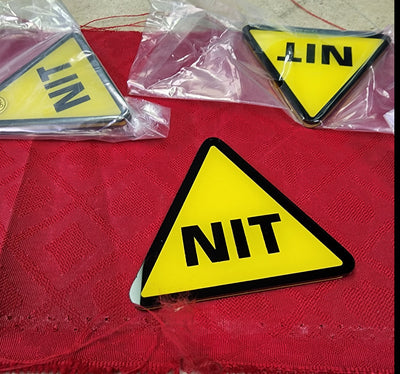 10 Pack Nit Acrylic Poker Button for The Nit Stand Up Game