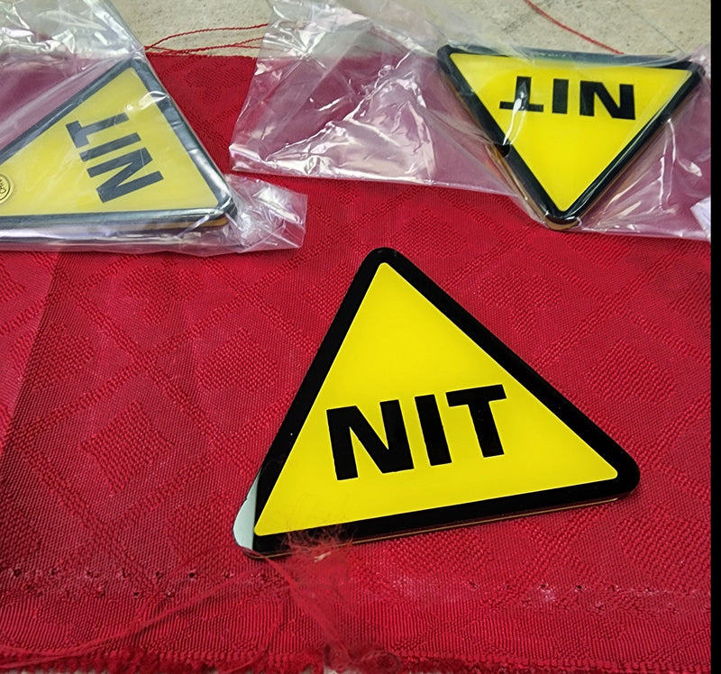 Nit Acrylic Poker Button for The Nit Stand Up Game
