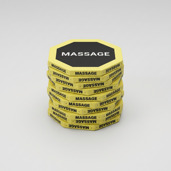 Massage Octagon 44MM Oversized Poker Chips 10 Pack