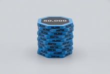 50,000 Octagon 44MM Oversized Poker Chips 10 Pack