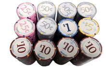 Low Stakes Casino Valentino Ceramic Poker Chips Special Price
