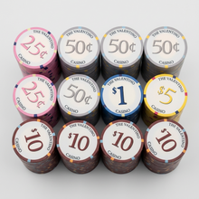 Low Stakes Casino Valentino 300 Ceramic Poker Chips Special Price
