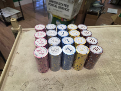 Low Stakes Casino Valentino Ceramic 500 Poker Chips Special Price