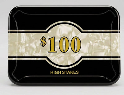 High Stakes $100 Poker Plaque