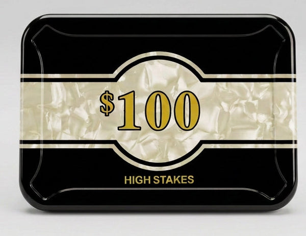 High Stakes $100 Poker Plaque