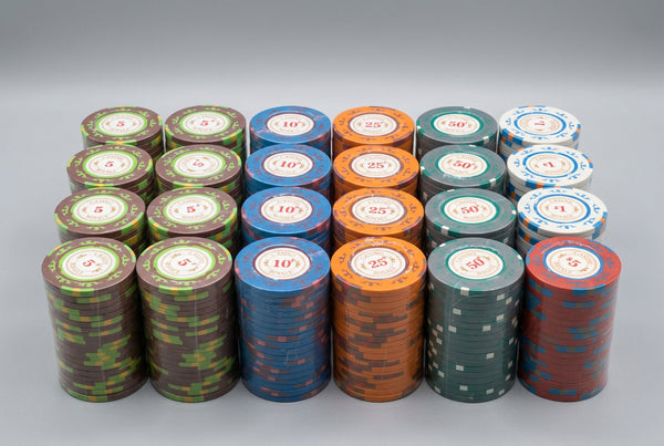 Micro Stakes 500 Casino Royale Smooth 14 Gram Poker Chips Bulk 5 Cent/10 Cent