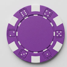 Purple Striped Dice 11.5 Gram - 100 Poker Chips