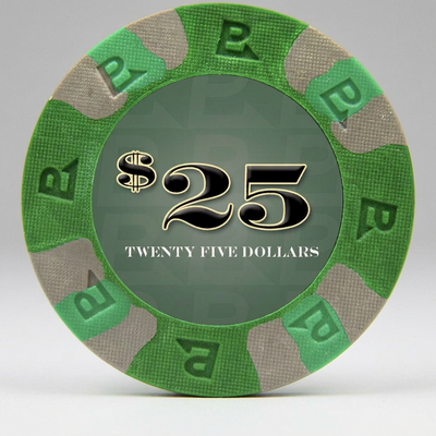 $25 Green Nexgen Remix Pro Clay Poker Chips