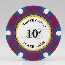 10 Cents Monte Carlo Smooth 14 Gram Poker Chips