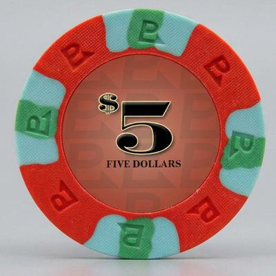 $5 Red Nexgen Remix Pro Clay Poker Chips
