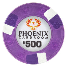 $500 Phoenix Card Room Pure Clay Poker Chips