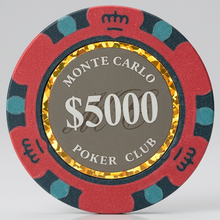 Smoked $5000 Five Thousand Dollar Monte Carlo Smooth 14 Gram Poker Chips