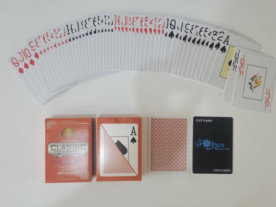 2 Set Special Classic Ten 100% Plastic Playing Cards Poker Size Jumbo Index Random Duplicate