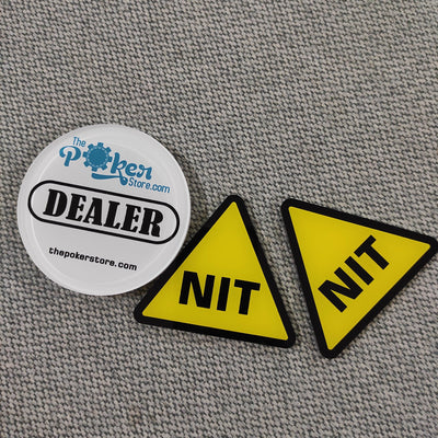 Nit Acrylic Poker Button for The Nit Stand Up Game
